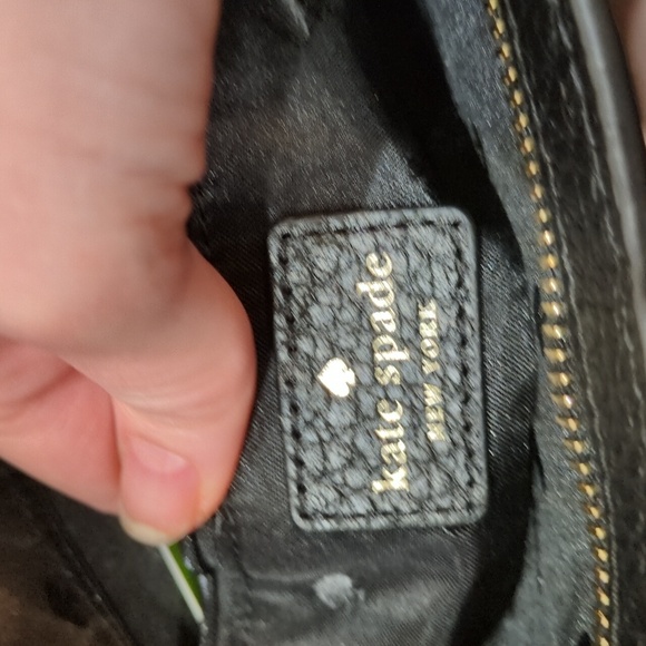 Kate Spade NWOT Black Leather Crossbody Purse  Bay Street Cora Slim - Picture 10 of 11